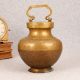 Engraved Handmade Brass Gangajali Pot in Vintage Finish