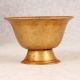 Vintage Handcrafted Brass Kumkum Bowl for Prayer Room