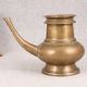 Brown Handmade Water Pot with Spout Made of Brass