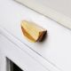 Half Moon Natural Wooden Door Knobs 2 Pieces