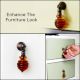 Handmade Amber Glass Bee Hive Pull Teardrop Wardrobe Knob