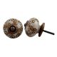 Mustard Tiny Floral Dresser Knob