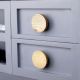 Round Natural Wooden Dresser Knob