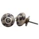 Purple Tiny Floral Dresser Knob