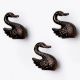 Decorative Swan Wall Hooks 3 Pieces