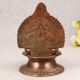 South Indian Art Brass Gajalaxmi Oil Lamp for Prayer Room