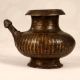 Vintage Dark Brown Water Pot with Spout Made of Brass