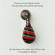 Handmade Multicolor Glass Pull Teardrop Wardrobe Knob