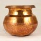 Shiny Brown Handmade Copper Planter for Home Decor