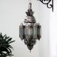 Handcrafted Beautiful Glass and Metal Lamp for Home Decoration