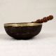 Premium Bell Metal Om Singing Bowl in Tibetan Art for Decor