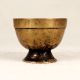 Vintage Handcrafted Brass Kumkum Tilak Bowl in South Indian Art