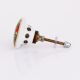 Tropical Floral Ceramic furniture Knob with gold work