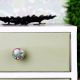 Tropical Floral Ceramic furniture Knob with gold work