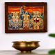Vintage Old Paper Print of Lord Jagannath in Frame for Decor
