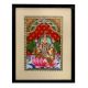 Tanjore Art Print of Goddess Laxmi in South Indian Art