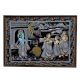 Vintage Lord Krishna with Gopies Cloth Painting for Decor