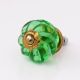 Green Interior Cut Glass Cabinet Knob