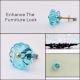 Turquoise Melon Glass Drawer Knob
