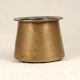 South Indian Brass Panchpatra Pot in Brown Finish for Decor