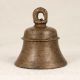 Antique Brown Handmade Temple Bell Made of Bell Metal