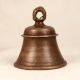Brown High-Quality Temple Bell Made of Bell Metal for Decor