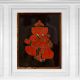 Used Modern Glass Wall Hanging Painting of Lord Ganesha for Decor