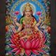 Goddess Laxmi Paper Painting by S.Sita Ram for Prayer Room