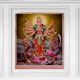 Vintage Painting of Goddess Durga in Bengali Art