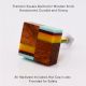 Handcrafted Square Multicolor Wooden Cabinet Knob