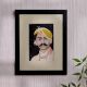 Water Colour Paper Painting of Maharaja with Frame