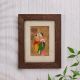 Vintage Painting of Radha Krishna on Post Card for Decoration
