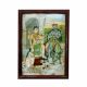 Vintage Paper Print from Ravi Verma in Wooden Frame