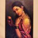 Used Paper Print of Woman by Raja Ravi Verma for Hanging