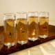 Transparent Shot Glasses for Home Decor in Set of 4