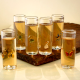 Modern Transparent Shot Glasses for Decoration in Set of 6
