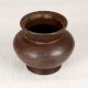 Dark Brown Handmade Brass Holy Water Pot for Indoor Decor