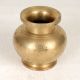 Sturdy Handmade Brass Water Pot Lota in South Indian Art