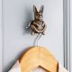 Modern Antique Rabbit Premium Iron Wall Hook in Set of 3