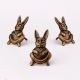 Modern Antique Rabbit Premium Iron Wall Hook in Set of 3
