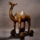 Handmade Beautiful Camel Statue with Wheels Made of Brass
