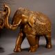 Indian Handcrafted Brass Elephant Statue in Pair for Decoration