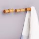 Handmade Natural Wooden T-Bar Wall Hooks-3 Pieces