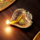 Designer Golden Aluminium Diwali Diya For Mandir Decoration
