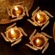 Decorative Aluminium Diyas In Swastika Shape Oil Lamp