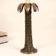 Vintage Handmade Brass Palm Tree Candle Stand for Decor