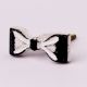 White and Black Iron Bow Modern Wall Hooks-3 Pieces
