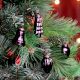 25 Pieces Black Glass Ornaments For Tree Decoration
