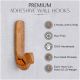 Natural Bird Shape Wooden Adheshive Wall Hook-Pack of 3