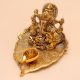 Modern Aluminium Ganpati on Leaf Diwali Diya Oil Lamp